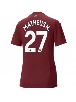 Manchester City Matheus Nunes #27 Zenski Rezervni Dres 2024-25 Kratak Rukavima